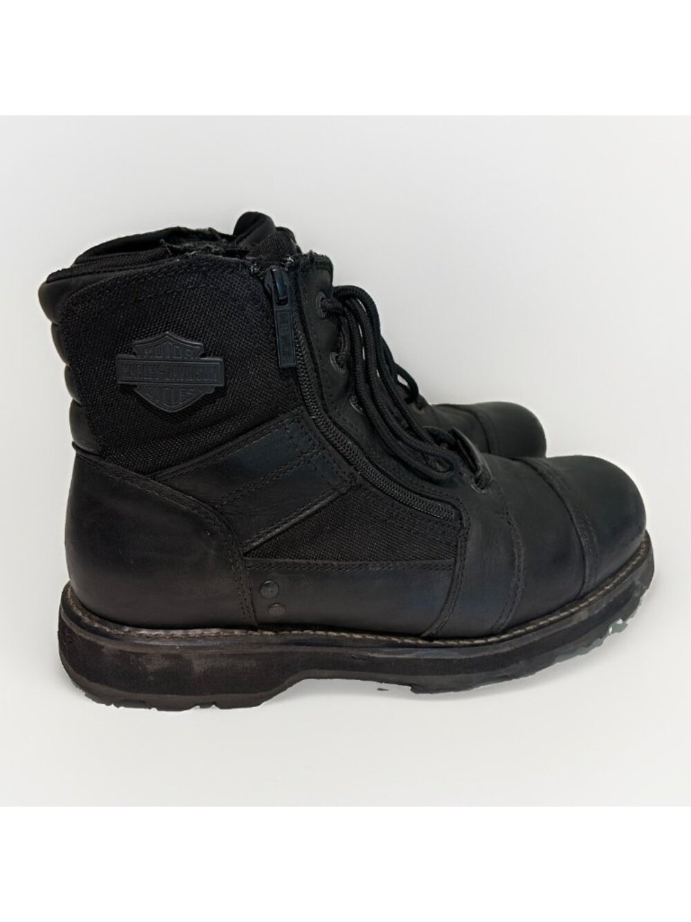 Harley-DavidsonMen's Bonham 6.25" Blacked-Out Motorcycle Boots Size 13M D93369